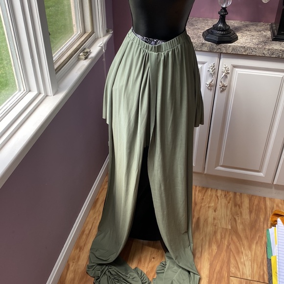 Sage Versatile Spandex Stretch Cocktail Mini Dress - Picture 11 of 11